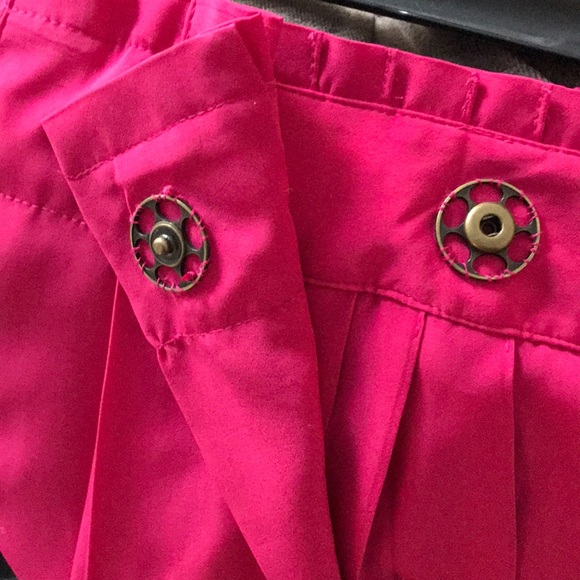Meadow Rue,Hot pink belted&pleated, wrap skirt.Sz8 - Picture 8 of 8